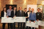 Remise des trophées aux cinq gagnants du Prix Heineken France S.A.S.