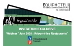 Vendredi 29 mai,  webinar sur la réouverture des restaurants avec EquipHotel