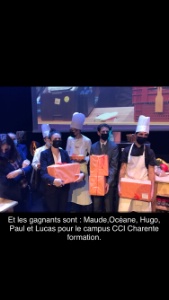 L'équipe de la CCI a gagné grâce à son dessert.